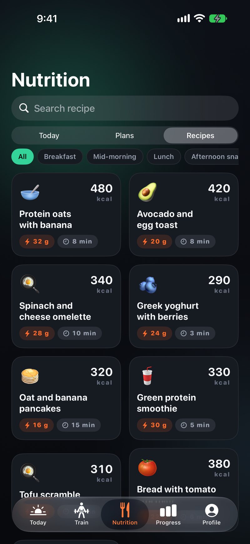 41 recipes with calories and macros per serving