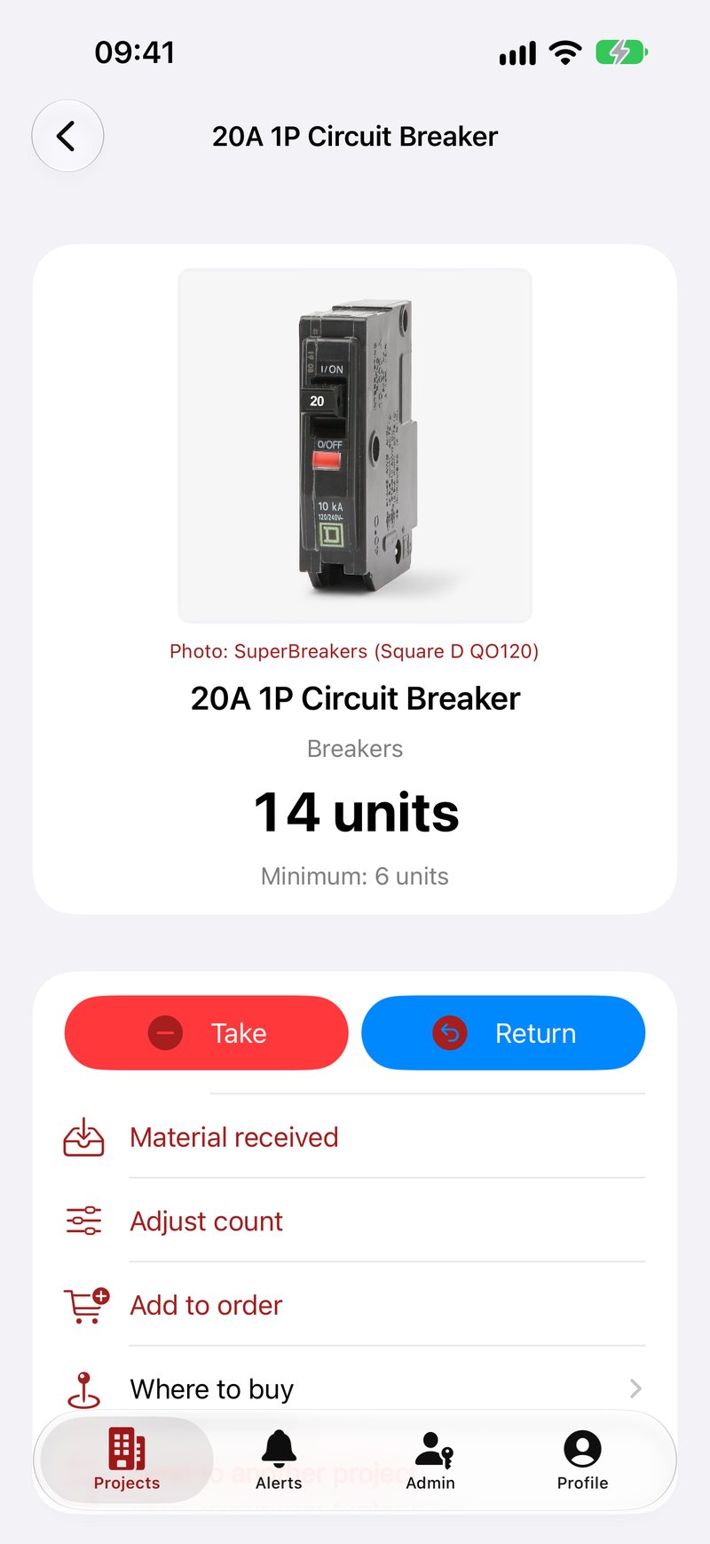 Take and return in one tap