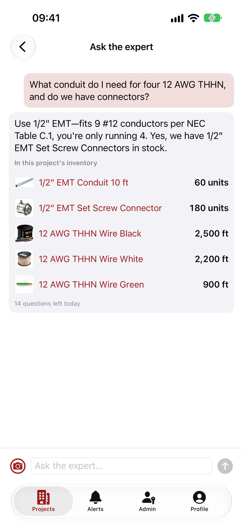 Ask the expert, answered with your own inventory