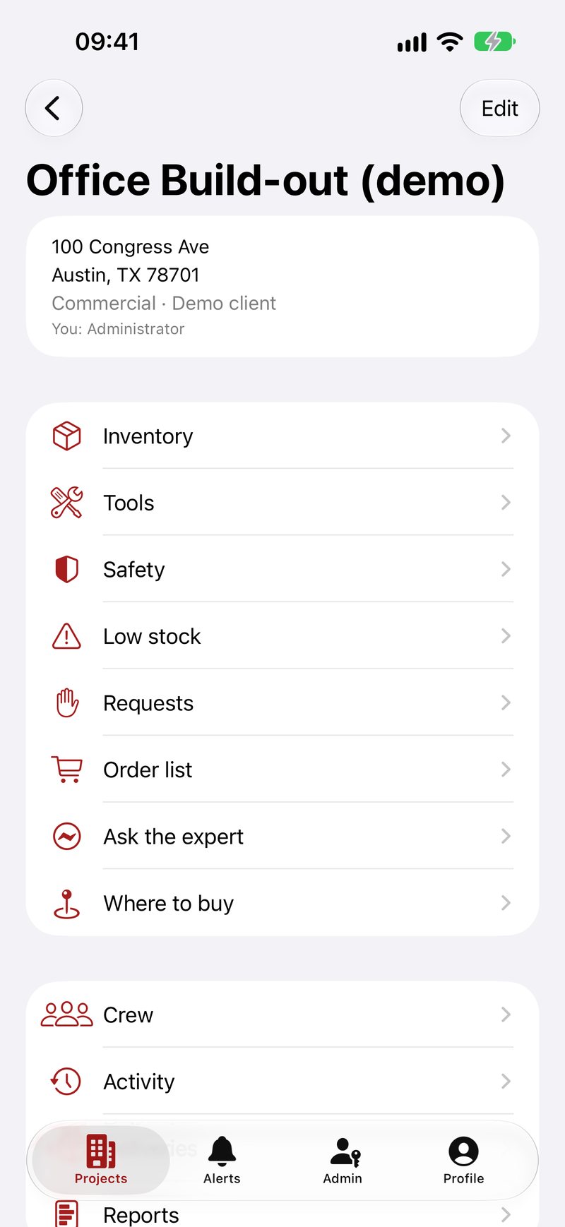 Everything about a project in one place